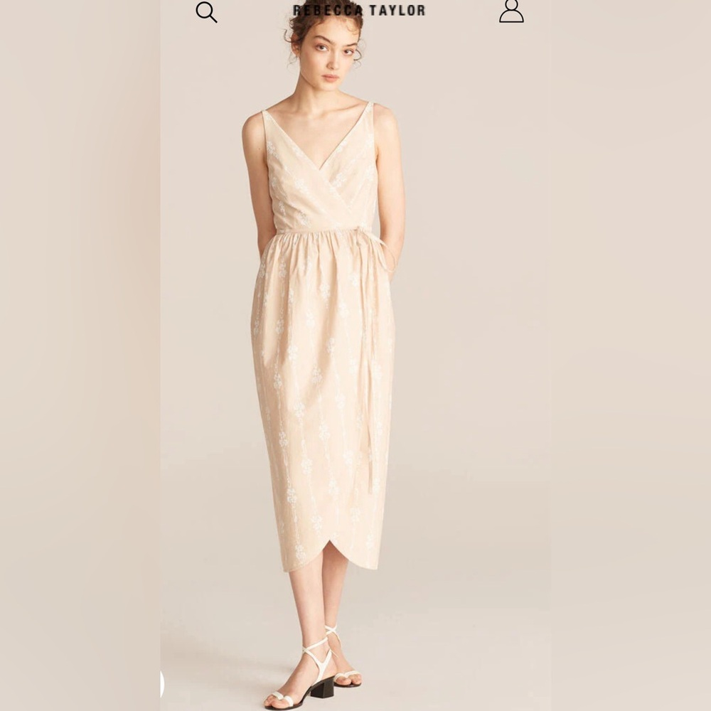 New Rebecca Taylor tulip wrap dress size 8